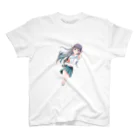 rikuの夏の風とセーラー服の女の子 スタンダードTシャツ