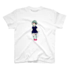 Water.NAVYBlueの雨の雫のパニエ スタンダードTシャツ