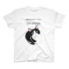 よしだ楽園のハチワレねこのシュー　No.1 スタンダードTシャツ