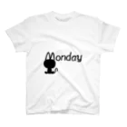 のびるのにゃんこ曜日　Monday スタンダードTシャツ