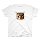 げんきもりもりのぽろにゃん猫のシュラ Regular Fit T-Shirt