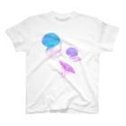 IENITY　/　MOON SIDEのJelly Fish #Purple Regular Fit T-Shirt