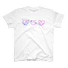 IENITY　/　MOON SIDEのPolygon Heart Diamond #Pink Regular Fit T-Shirt