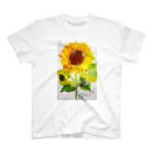 atorie-tetsu2020の花 Tシャツ　ひまわり スタンダードTシャツ