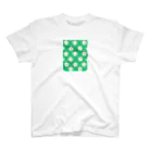 PUCA𓅹PUCA （すぽんじ）のWhite Flower(グリーングリーン) スタンダードTシャツ