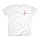 YOSAKOI8のOriginal Logo T-shirt：WHITE Regular Fit T-Shirt