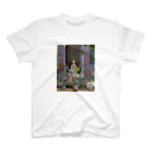 Art Baseのクロード・モネ / 1873/ Camille Monet at the Window, Argentuile / Claude Monet スタンダードTシャツ