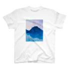 bungetsudoの青い山 スタンダードTシャツ