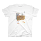 amysgrooveのBichiko's maxim 『食パンはおふとん』 スタンダードTシャツ