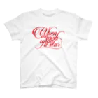 7knotの赤いwhen we wish upon a star　 スタンダードTシャツ