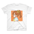 かわいいもののおみせ　いそぎんちゃくのひまわりポニテちゃん スタンダードTシャツ