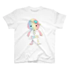 あぴこのおみせのドクロちゃん(レインボー) Regular Fit T-Shirt