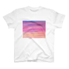 せきね まりのの夕焼け絵の具パープル スタンダードTシャツ