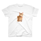 蛍遺 ( ˘꒳˘ )ケ・セラ・セラのネクタイ猫 スタンダードTシャツ