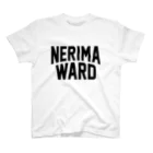 JIMOTO Wear Local Japanの練馬区 NERIMA WARD ロゴブラック スタンダードTシャツ