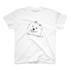 uniple モフモフサモエドのMOFUMOFU uniple_samoyed スタンダードTシャツ