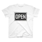 株式会社ノウト・デザイン分室のOPEN（グレー） スタンダードTシャツ