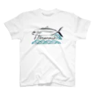 𝕚𝕣𝕠𝕤𝕒𝕤𝕙𝕚のgoldstriped(yellowtail) amberjack スタンダードTシャツ