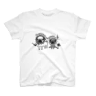 WANS.tokyoのフラワーPUG！ スタンダードTシャツ