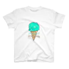 なでしこ@デザインのチョコミントアイスクリーム Regular Fit T-Shirt