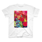 shiho_artのGarden -Red- Regular Fit T-Shirt