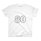 ふしめTシャツの80歳のふしめ (Black) Regular Fit T-Shirt