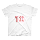 ふしめTシャツの10歳のふしめ (Red) スタンダードTシャツ