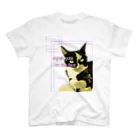 TAKUYA DESIGN WORKSの8分音符な猫 Ver.2 スタンダードTシャツ