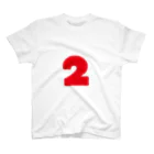 ふしめTシャツの2歳のふしめ (Red) スタンダードTシャツ