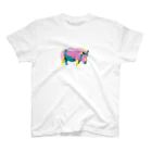 kitsuneのカラフルサイ（kitsuneのポップアートシリーズ） スタンダードTシャツ