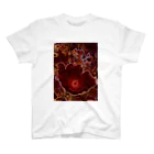 hiroki-naraの芙蓉 DATA_P_154　Confederate Rose ハスの花の古名 スタンダードTシャツ