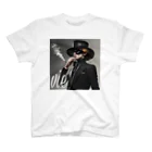 vieのvie BLACK_smoke Regular Fit T-Shirt