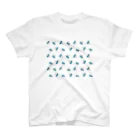 Planet Evansの青いチェリー スタンダードTシャツ