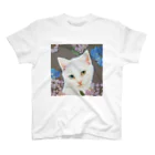 おちょぴの紫陽花としろねこ Regular Fit T-Shirt