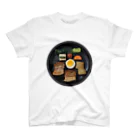 ごはん配膳図の金沢21世紀美術館風に配置した角煮 Regular Fit T-Shirt