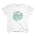 mofusandの海とにゃんこ スタンダードTシャツ