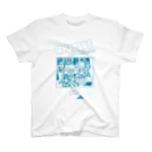 東高円寺U.F.O.CLUB webshopのU.F.O.CLUB復刻シリーズ【24th Anniversary ターコイズブループリント ver.】 Regular Fit T-Shirt