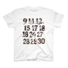 “little shop”福士悦子の数字とげっしー　9,11,12 Regular Fit T-Shirt