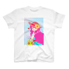 ヒロミンゴフラミンゴの夏の女の子 スタンダードTシャツ