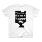 WECANNOTのTV movies make me happy Regular Fit T-Shirt