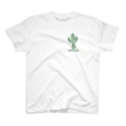 れなしやのシンプル線画のサボテン🌵cactus スタンダードTシャツ