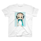 絵の具と女の子の聴いてるよ スタンダードTシャツ