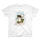 ねこや久鶻堂の風猫雷猫図屏風 Regular Fit T-Shirt