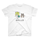 煮物(∴)のHELLO【くま】 スタンダードTシャツ