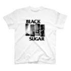 毛玉のさとうのBlackSuger(黒文字) Regular Fit T-Shirt