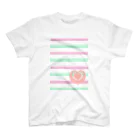 Prism coffee beanのジェラートラテアート /ストロベリー×グリーンアップル スタンダードTシャツ