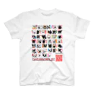 アート宇都宮(ARTUTSUNOMIYA)の6QRコードデザイン★Frenchbulldogfamily★ Regular Fit T-Shirt