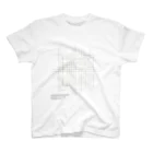 mammaru_shopの活版清刷り／罫線と欧文活字 スタンダードTシャツ