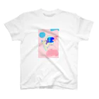 わに ほとりの鳥と少女のTシャツ スタンダードTシャツ