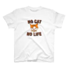 dolkikiのNO CAT NO LIFE スタンダードTシャツ